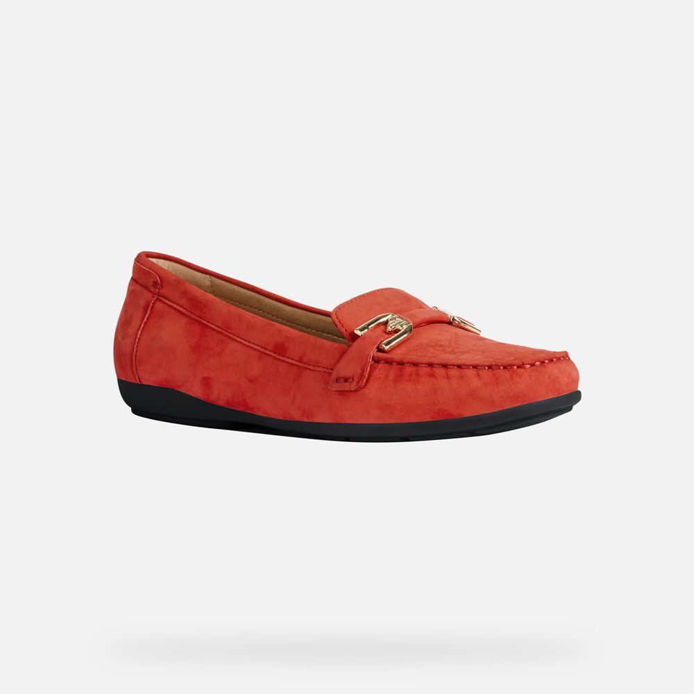 Geox Loafers Red Annytah - Geox Womens Shoes - MNSAQH624